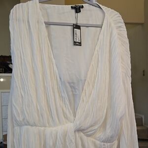 PrettyLittleThing White Mini Dress